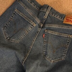 Levi's Blue High-Waisted Jeans